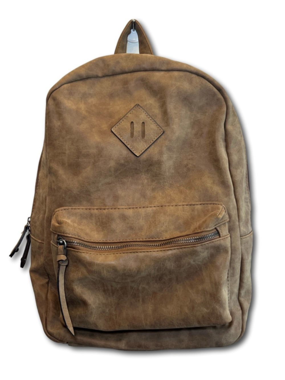 American Eagle Outfitters Brown Faux Leather Backpack Bag Vintage Y2K